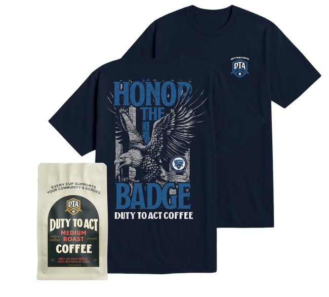 Honor the Badge T-Shirt & Medium Roast