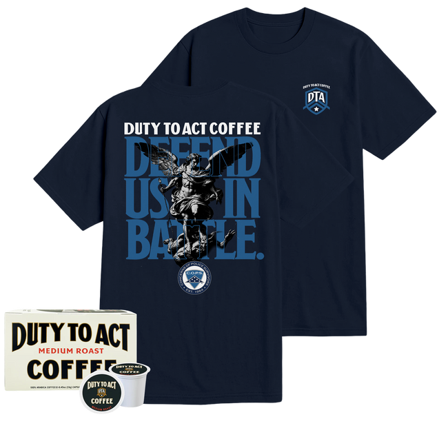 Defend Us In Battle T-Shirt & Medium Roast