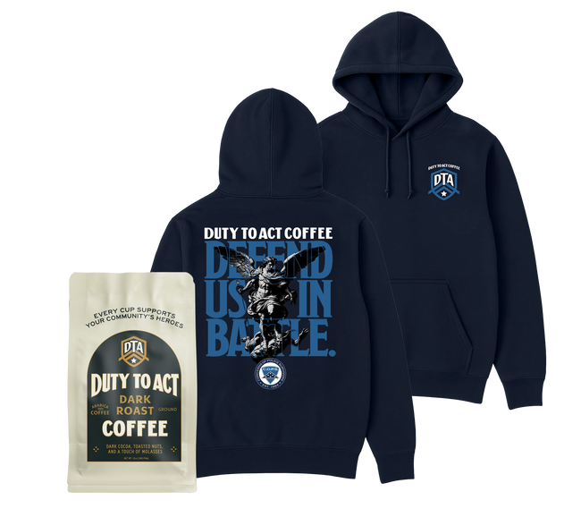 Defend Us In Battle Hoodie & Dark Roast