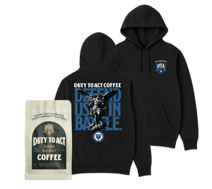 Defend Us In Battle Hoodie & Dark Roast