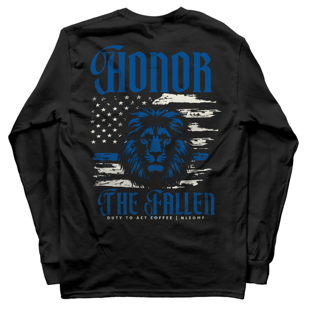 Honor The Fallen Lion Long Sleeve