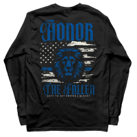 Honor The Fallen Lion Long Sleeve