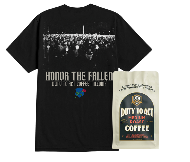 Honor The Fallen Candle Light T-Shirt & Medium Roast