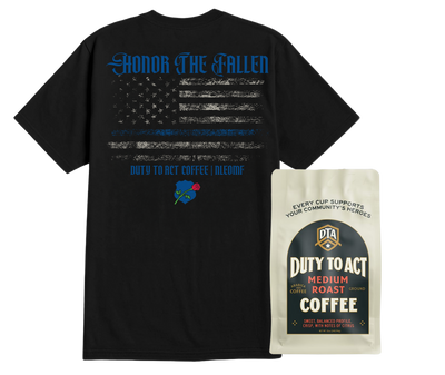 Honor The Fallen Flag T-Shirt & Medium Roast
