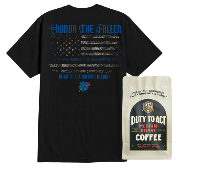 Honor The Fallen Flag T-Shirt & Medium Roast