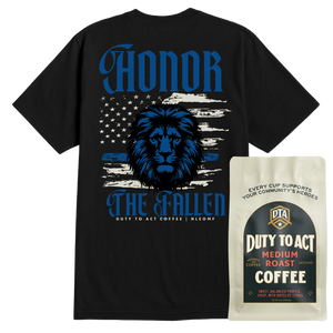 Honor The Fallen Lion T-Shirt & Medium Roast