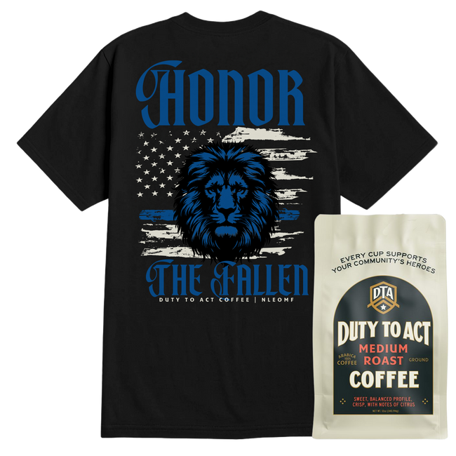Honor The Fallen Lion T-Shirt & Medium Roast