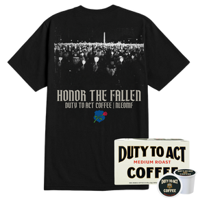 Honor The Fallen Candle Light T-Shirt & Medium Roast