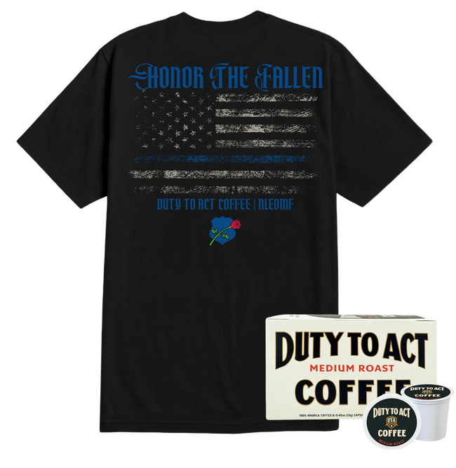 Honor The Fallen Flag T-Shirt & Medium Roast