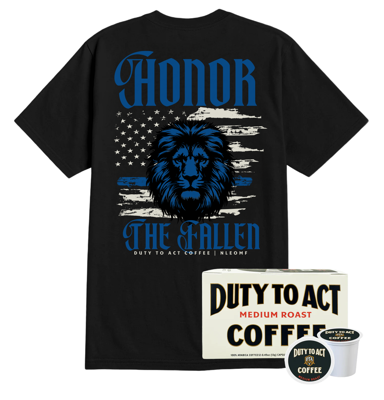 Honor The Fallen Lion T-Shirt & Medium Roast