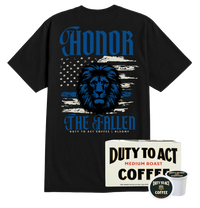 Honor The Fallen Lion T-Shirt & Medium Roast