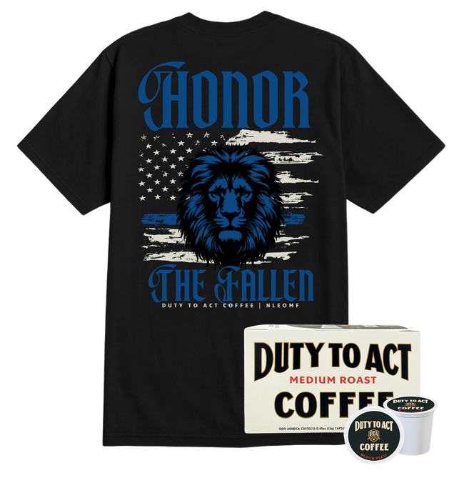 Honor The Fallen Lion T-Shirt & Medium Roast
