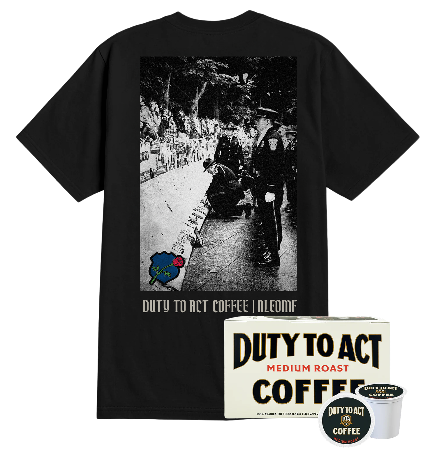 Honor The Fallen Names T-Shirt & Medium Roast