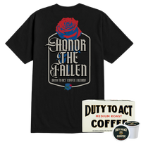 Honor The Fallen Rose T-Shirt & Medium Roast