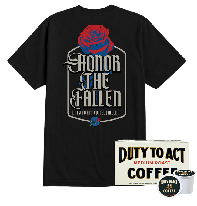 Honor The Fallen Rose T-Shirt & Medium Roast