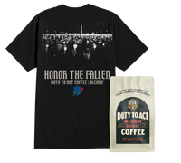Honor The Fallen Candle Light T-Shirt & Medium Roast