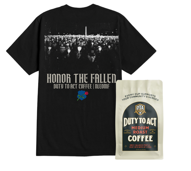 Honor The Fallen Candle Light T-Shirt & Medium Roast