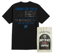 Honor The Fallen Flag T-Shirt & Medium Roast