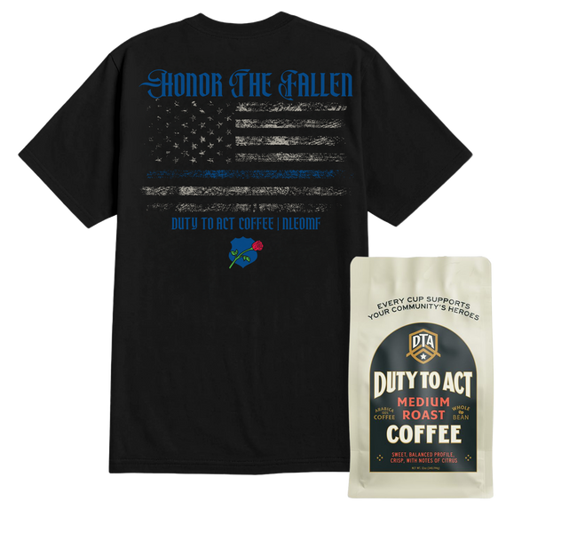 Honor The Fallen Flag T-Shirt & Medium Roast
