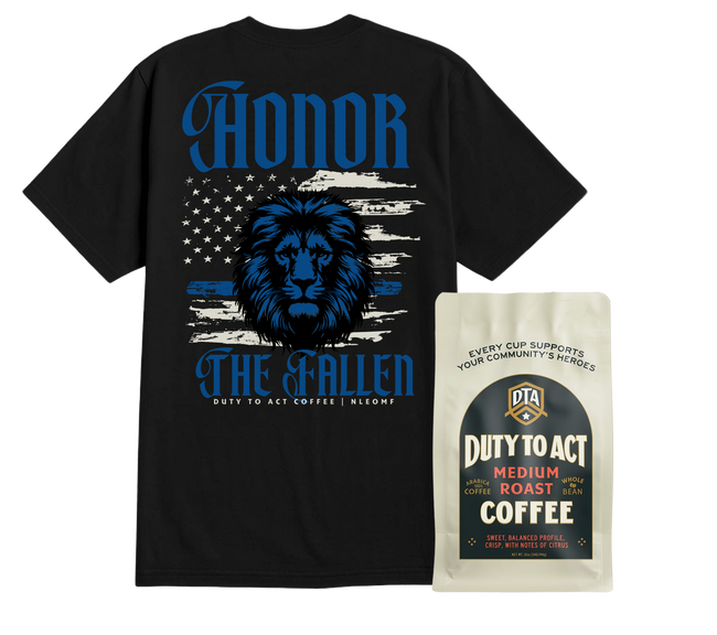 Honor The Fallen Lion T-Shirt & Medium Roast