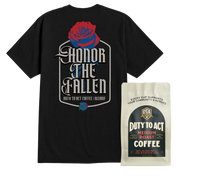 Honor The Fallen Rose T-Shirt & Medium Roast