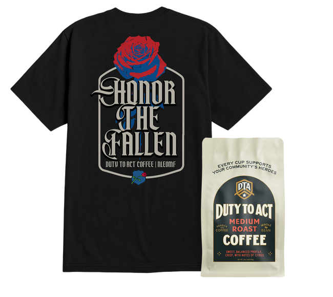 Honor The Fallen Rose T-Shirt & Medium Roast