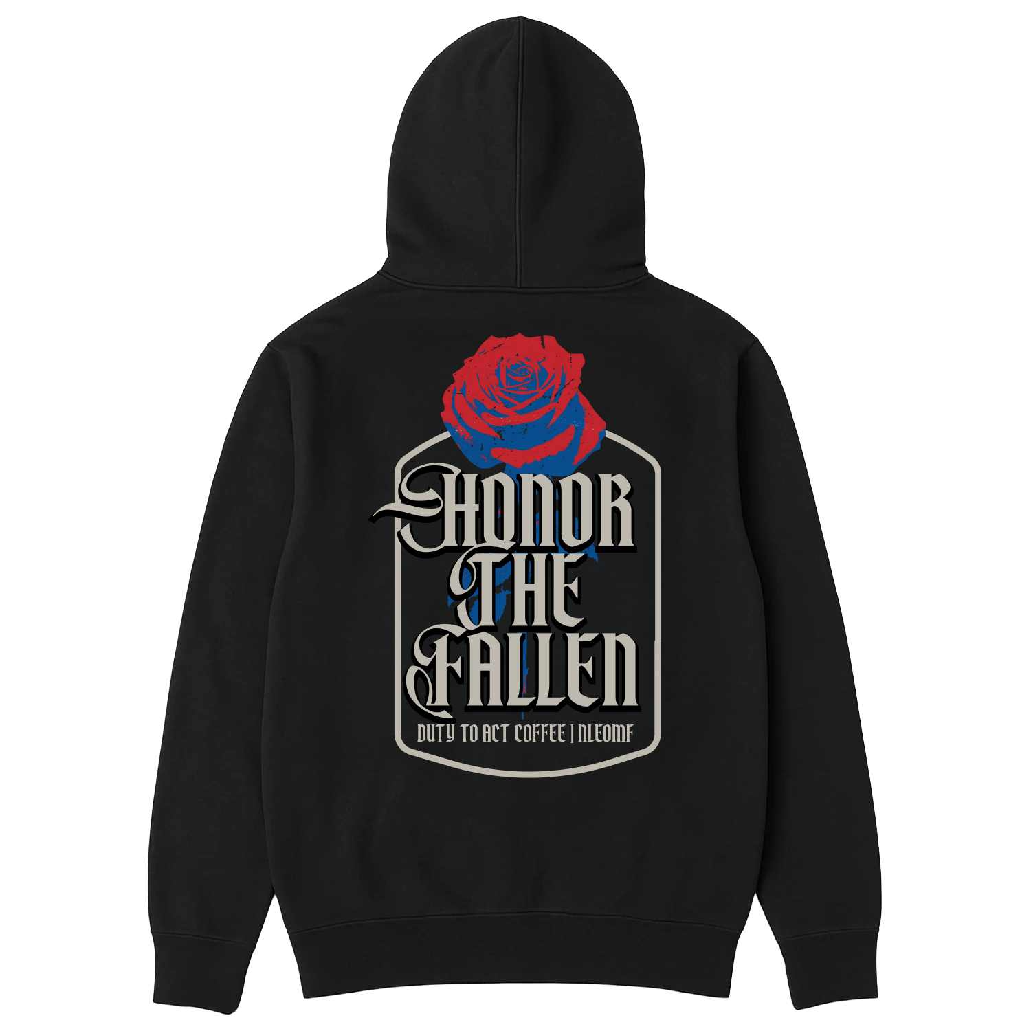 Honor The Fallen Rose Hoodie