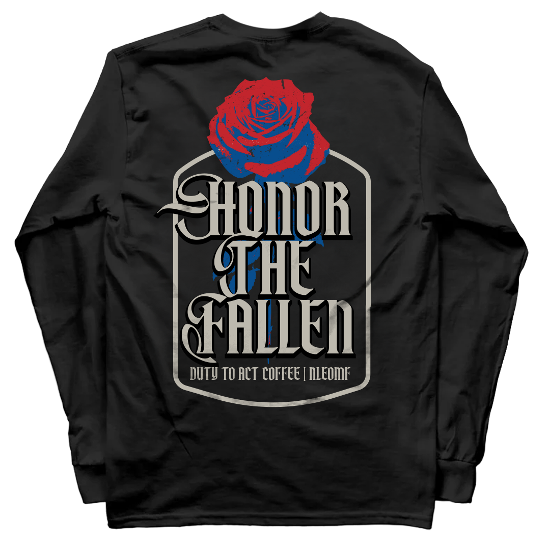 Honor The Fallen Rose Long Sleeve