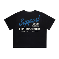 Support Your Local First Responder Women's Crop Top