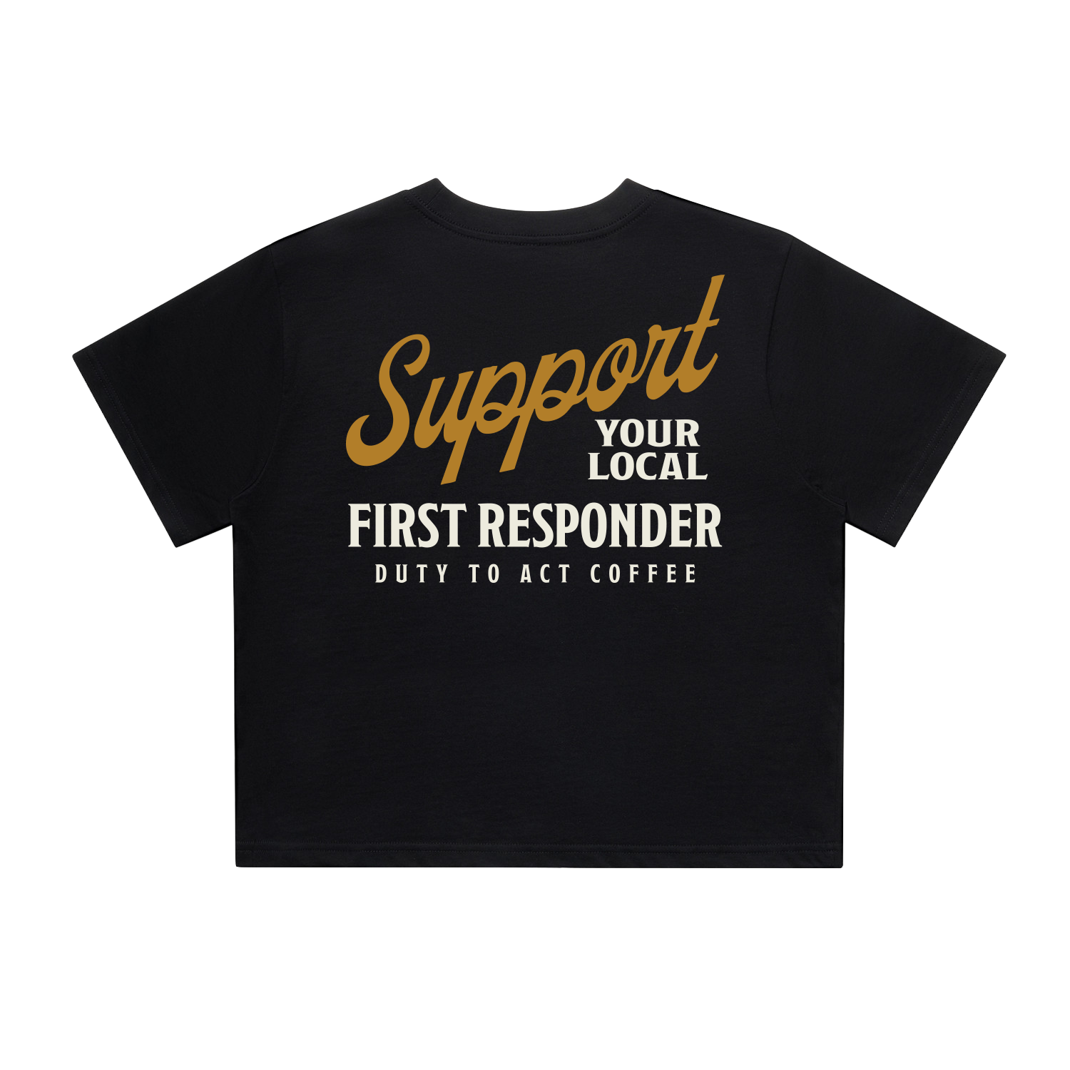 Support Your Local First Responder Women's Crop Top