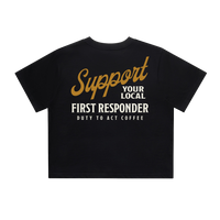 Support Your Local First Responder Women's Crop Top