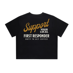 Support Your Local First Responder Women's Crop Top