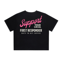 Support Your Local First Responder Women's Crop Top