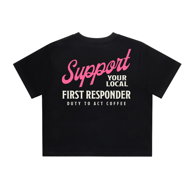 Support Your Local First Responder Women's Crop Top