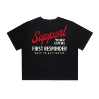Support Your Local First Responder Women's Crop Top