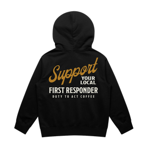 Support Your Local First Responder Kids Hoodie